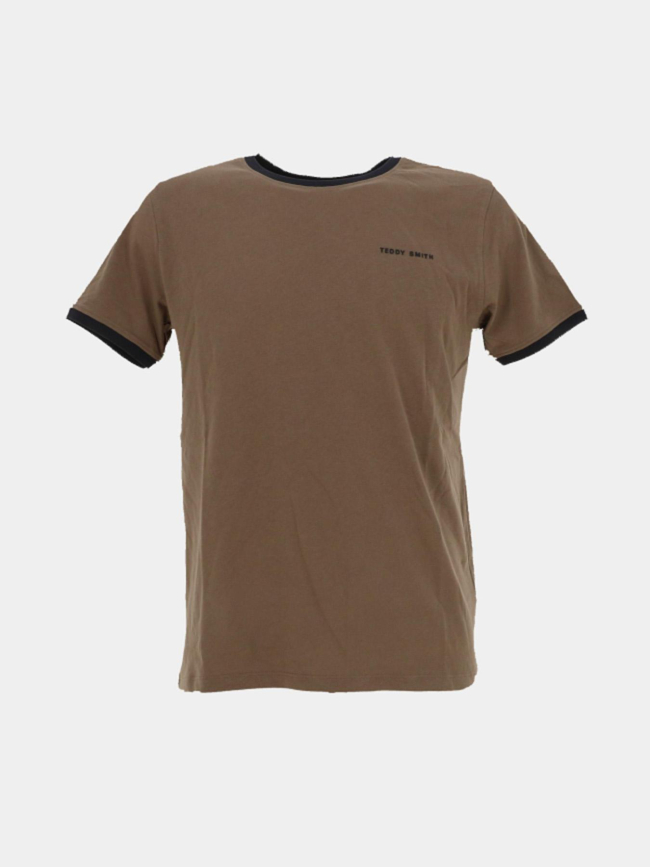 T-shirt the tee 2 marron noir homme - Teddy Smith
