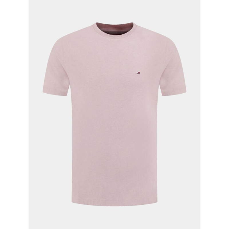 T-shirt regular fit heather chiné rose homme - Tommy Hilfiger