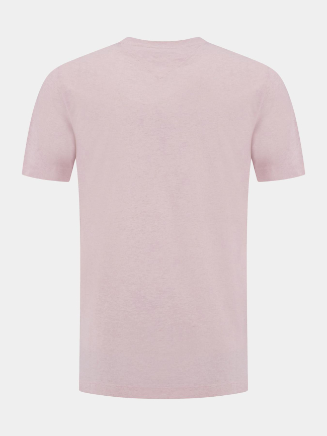 T-shirt regular fit heather chiné rose homme - Tommy Hilfiger
