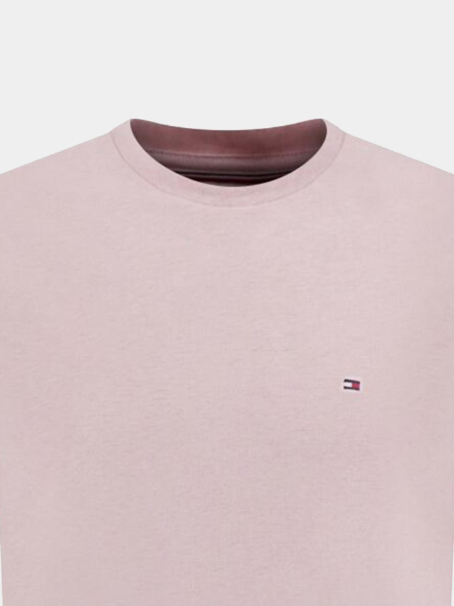 T-shirt regular fit heather chiné rose homme - Tommy Hilfiger