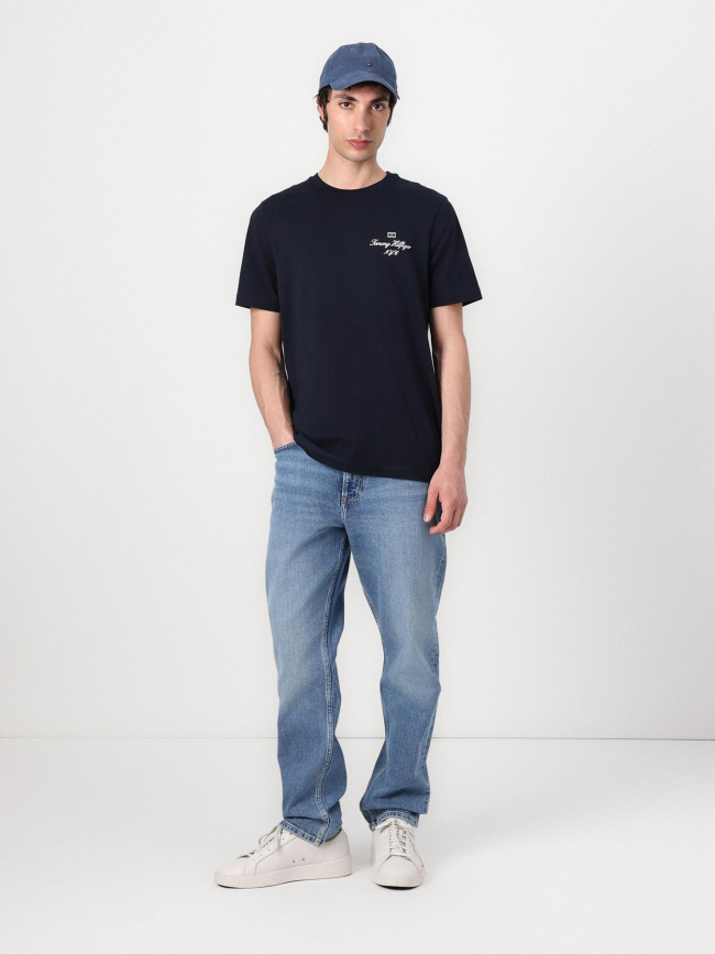 T-shirt outline flag bleu marine homme - Tommy Hilfiger