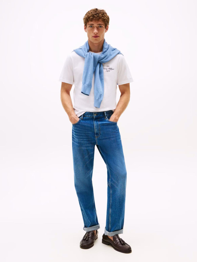 T-shirt outline flag blanc homme - Tommy Hilfiger