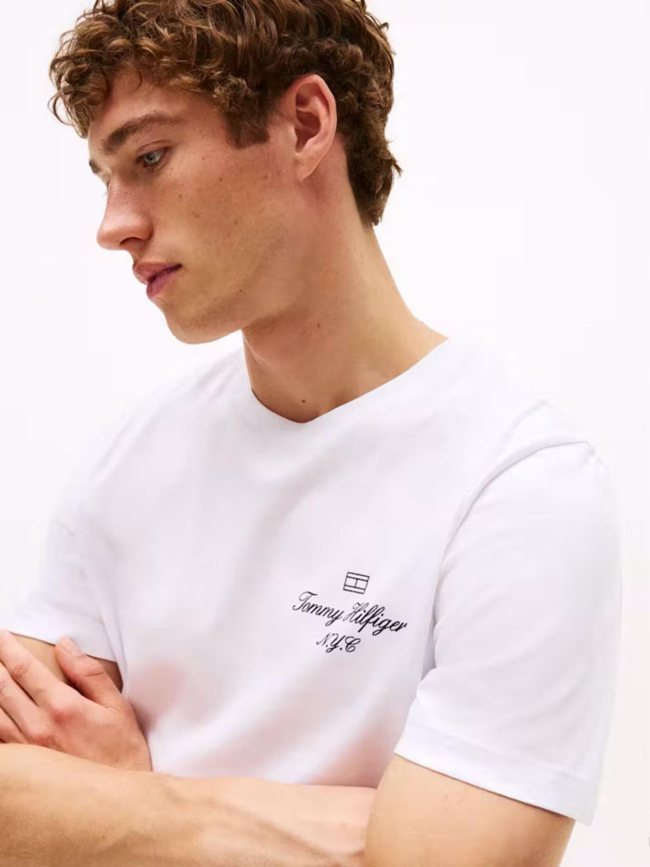 T-shirt outline flag blanc homme - Tommy Hilfiger