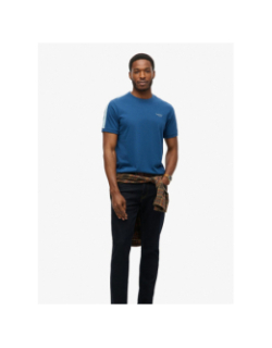 T-shirt à logo rétro essential bleu marine homme - Superdry