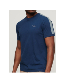 T-shirt à logo rétro essential bleu marine homme - Superdry