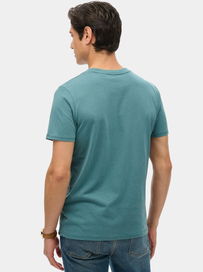 T-shirt à manches courtes neon vintage bleu homme - Superdry