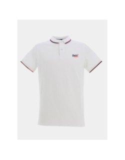 Polo à manches courtes poolside blanc homme - Superdry