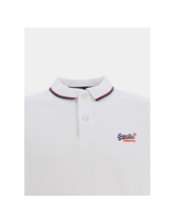 Polo à manches courtes poolside blanc homme - Superdry