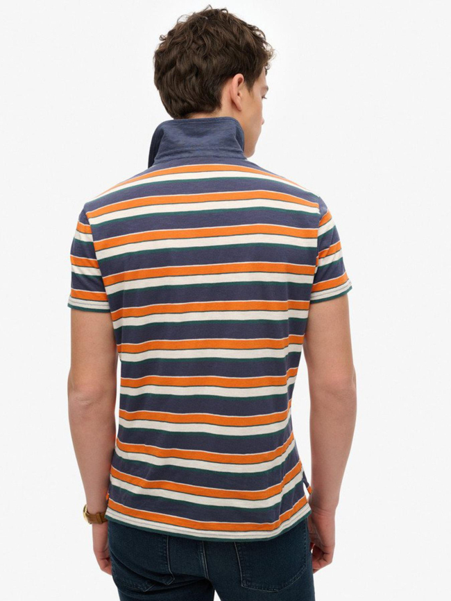 Polo rayé léger en jersey multicolore homme - Superdry