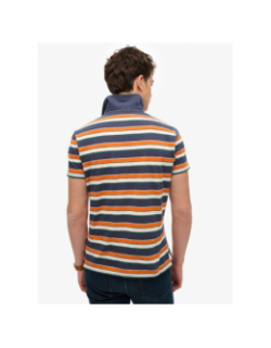 Polo rayé léger en jersey multicolore homme - Superdry
