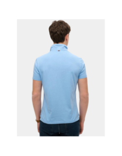Polo à manches courtes en jersey bleu homme - Superdry