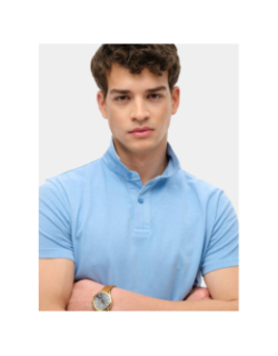 Polo à manches courtes en jersey bleu homme - Superdry
