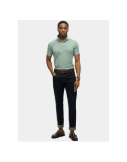 Polo à manches courtes en jersey essential vert homme - Superdry