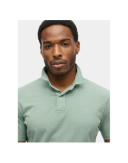 Polo à manches courtes en jersey essential vert homme - Superdry