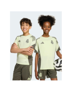 Maillot d'entrainement de football real madrid 25/26 vert enfant - Adidas