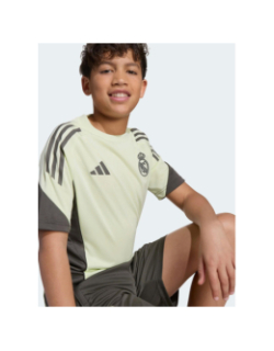 Maillot d'entrainement de football real madrid 25/26 vert enfant - Adidas