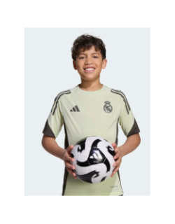 Maillot d'entrainement de football real madrid 25/26 vert enfant - Adidas