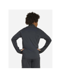 Haut d'entrainement zippé olympique lyonnais 25 gris enfant - Adidas