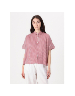 Chemise rayée soft rouge femme - Tommy Hilfiger