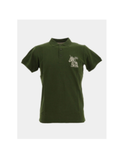 Polo à manches courtes pako kaki homme - Polo Team