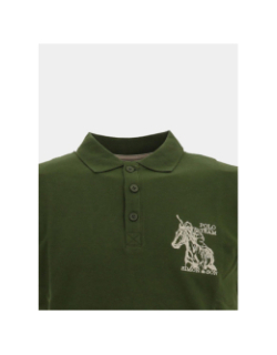 Polo à manches courtes pako kaki homme - Polo Team