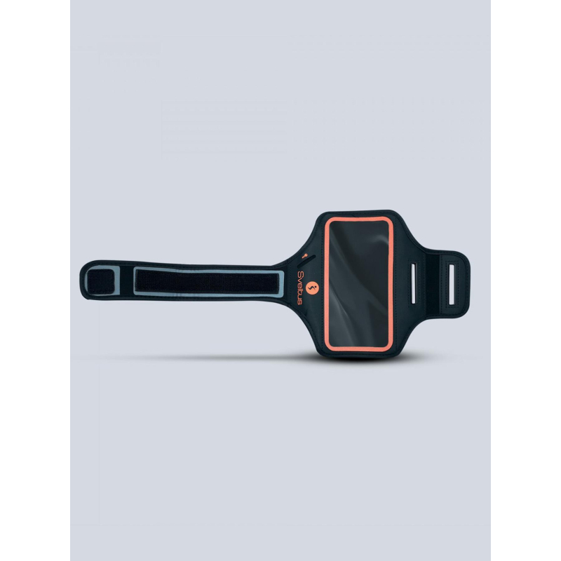 Brassard smartphone grand format orange et noir - Sveltus