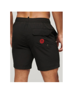 Short de bain vintage polo noir homme - Superdry