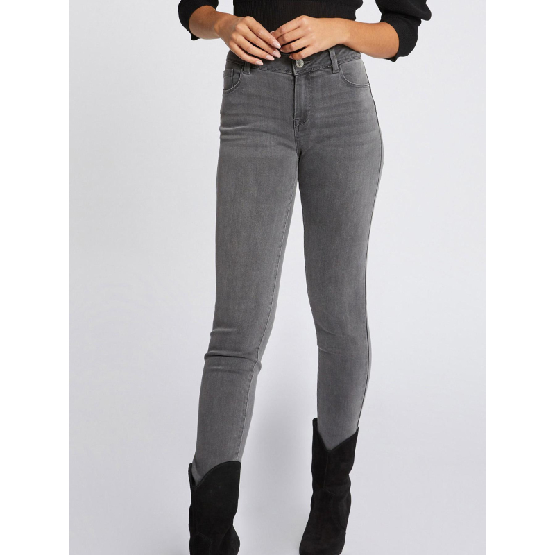 Jean slim pom p gris femme - Morgan