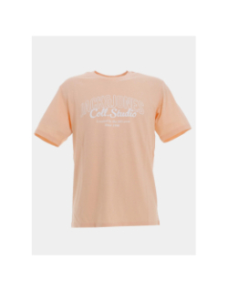 T-shirt makoto orange homme - Jack & Jones