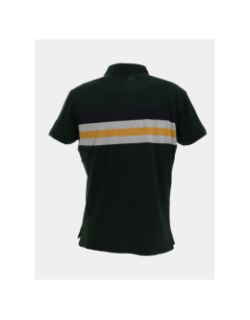 Polo rayé léger en jersey vert homme - Superdry