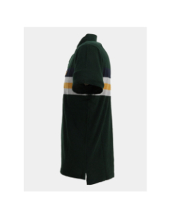 Polo rayé léger en jersey vert homme - Superdry