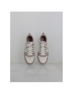 Baskets court borough low recraft gs violet et blanc enfant - Nike
