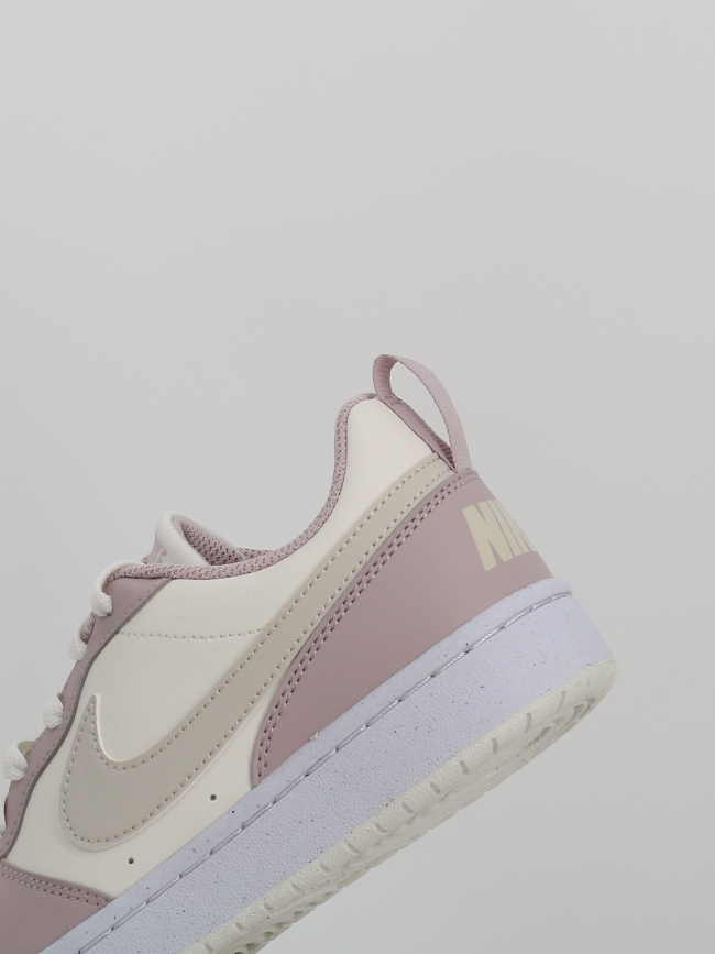 Baskets court borough low recraft gs violet et blanc enfant - Nike