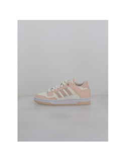 Baskets rapid court low blanc et rose femme - Adidas