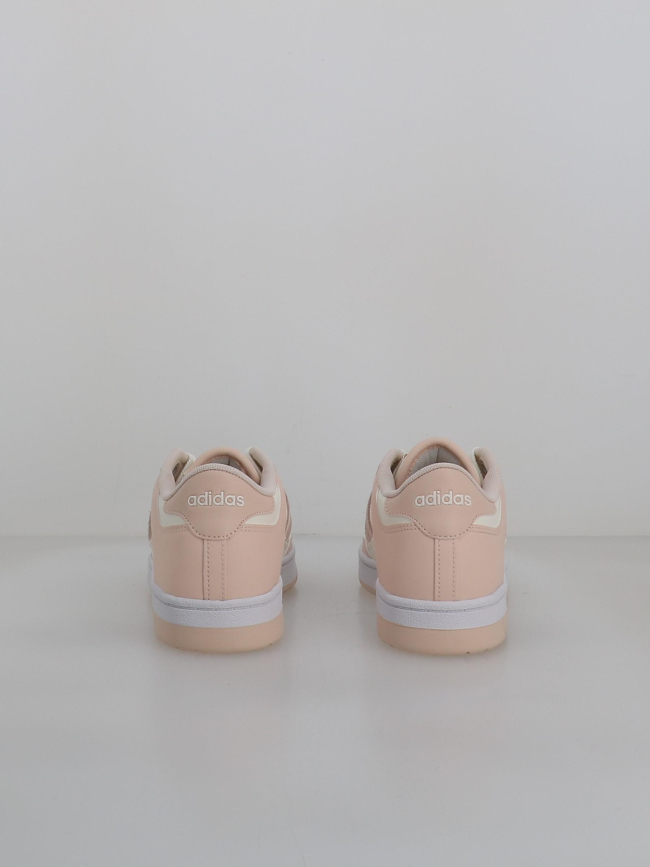 Baskets rapid court low blanc et rose femme - Adidas