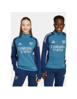 Haut d'entrainement zippé arsenal 25/26 bleu enfant - Adidas