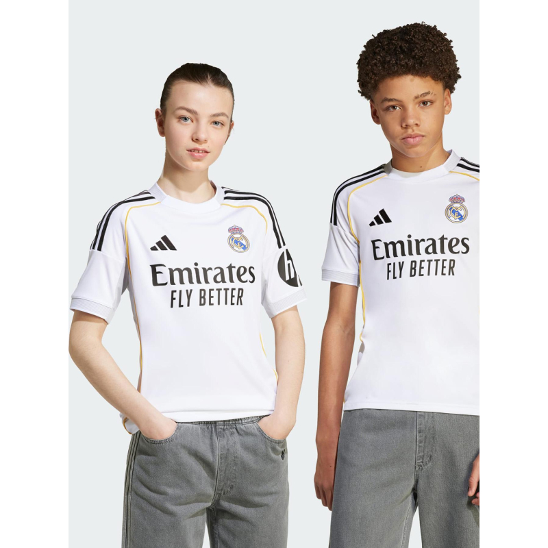 Maillot de football real madrid domicile 25/26 blanc enfant - Adidas
