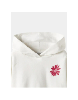 Sweat à capuche crop boxy nkfkory blanc fille - Name It