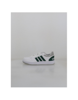 Baskets hoops 3.0 blanc et vert enfant - Adidas