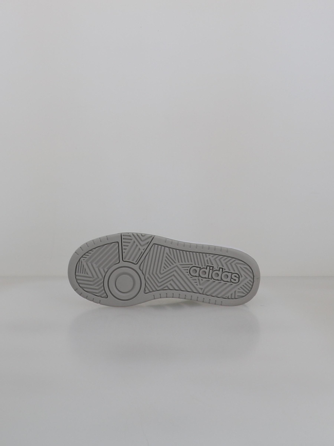 Baskets hoops 3.0 blanc et vert enfant - Adidas