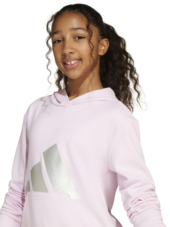 Sweat à capuche jg glam rose fille - Adidas