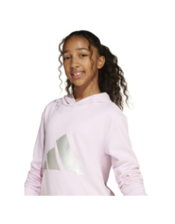 Sweat à capuche jg glam rose fille - Adidas