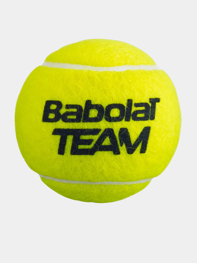 Lot de 4 balles de tennis team jaune - Babolat
