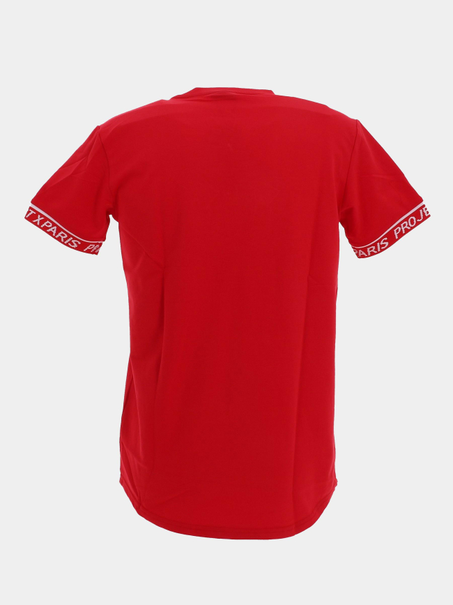 T-shirt à manches courtes logo brodé rouge enfant - Project x Paris