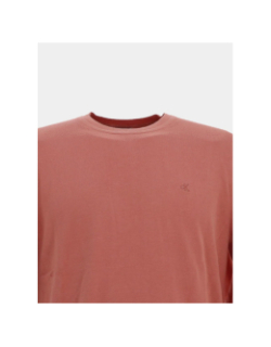 Pull fin uni petit logo rose homme - Calvin Klein