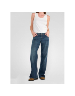 Jean large lauryn jeb bleu marine femme - Le Temps Des Cerises