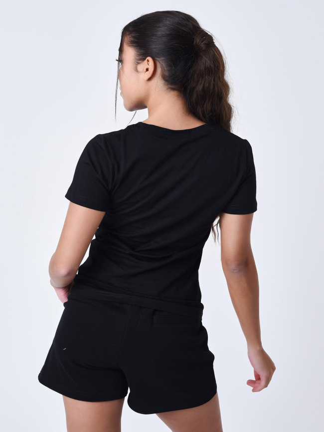 T-shirt à logo signature brodé noir femme - Project X Paris