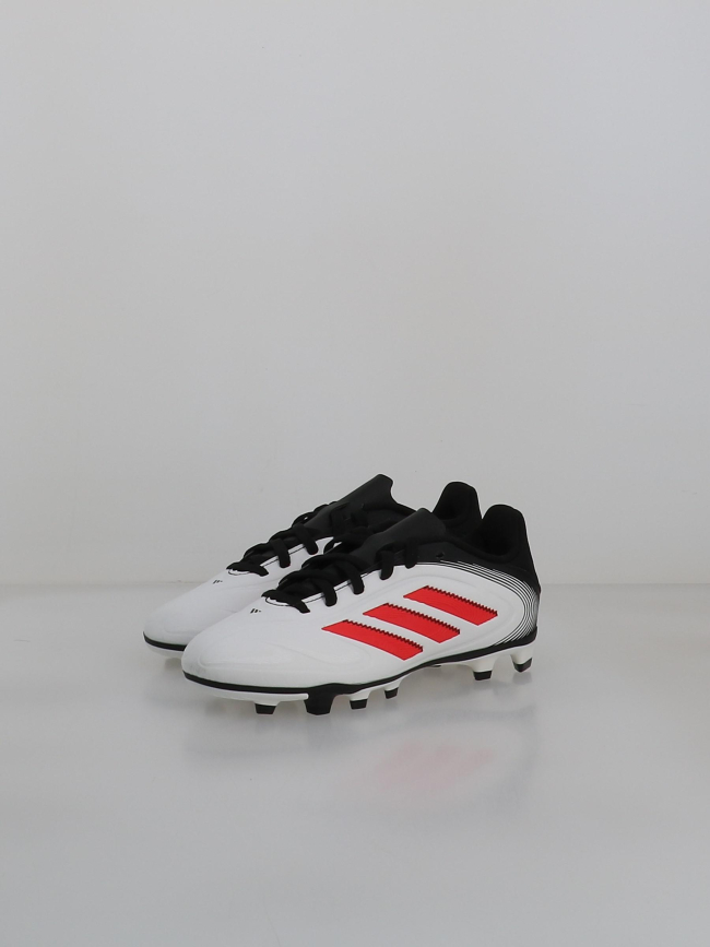 Chaussures de football copa pure 3 fg/mg blanc rouge enfant - Adidas