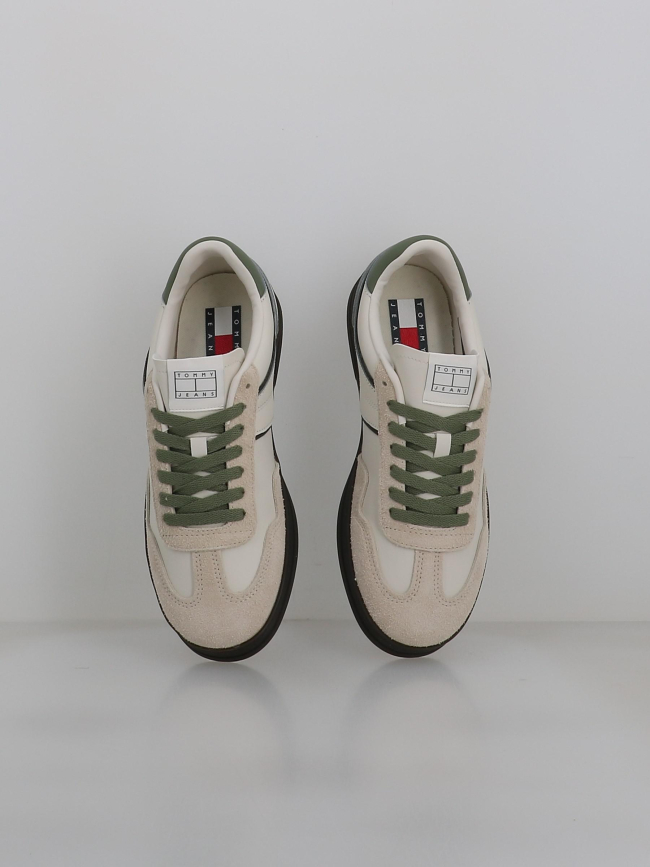 Baskets the greenwich blanc vert homme - Tommy Jeans