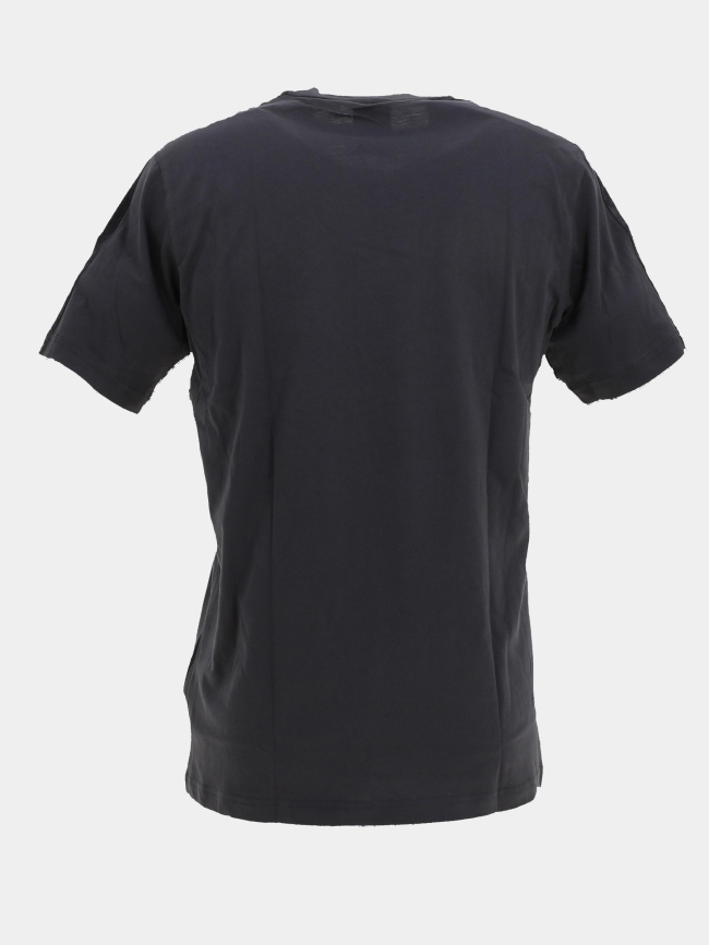 T-shirt 3 bandes logo brodé anthracite homme - Adidas